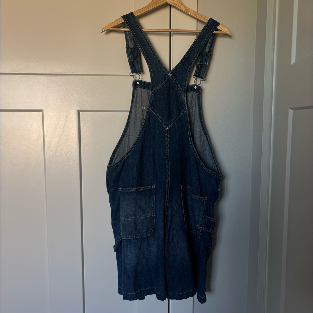Dickies Women's Dark Blue Denim Short Overalls - Picture 8 of 8